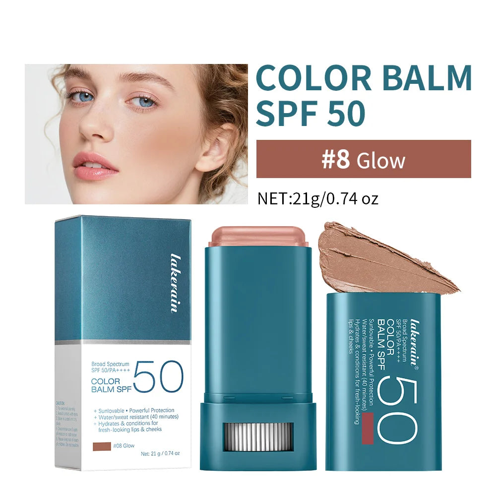 SPF 50 Hydrating Tinted Blush Balm Stick - 21