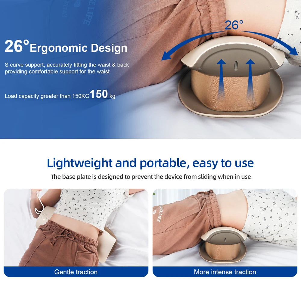 Electric Lumbar Traction Massager for Lower Back Pain Relief - 23