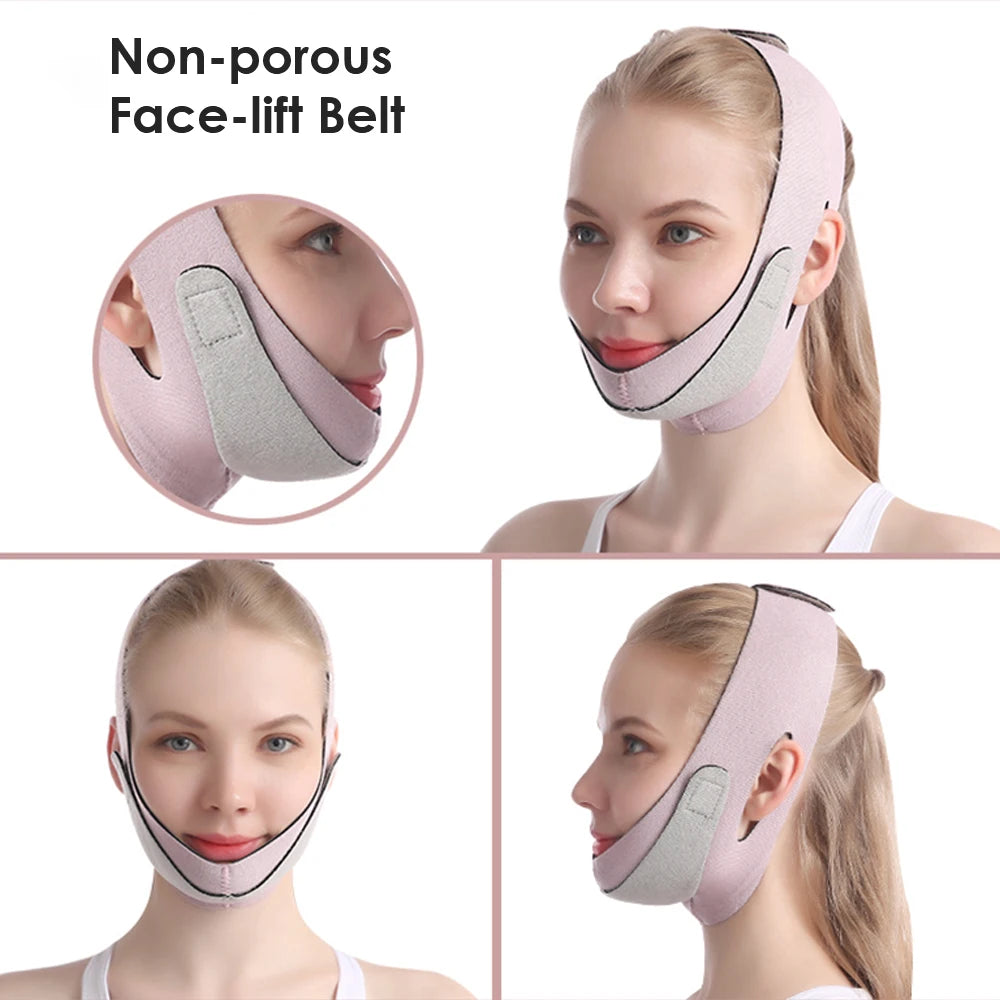 Elastic V-Shape Facial Slimming & Lifting Bandage - 8