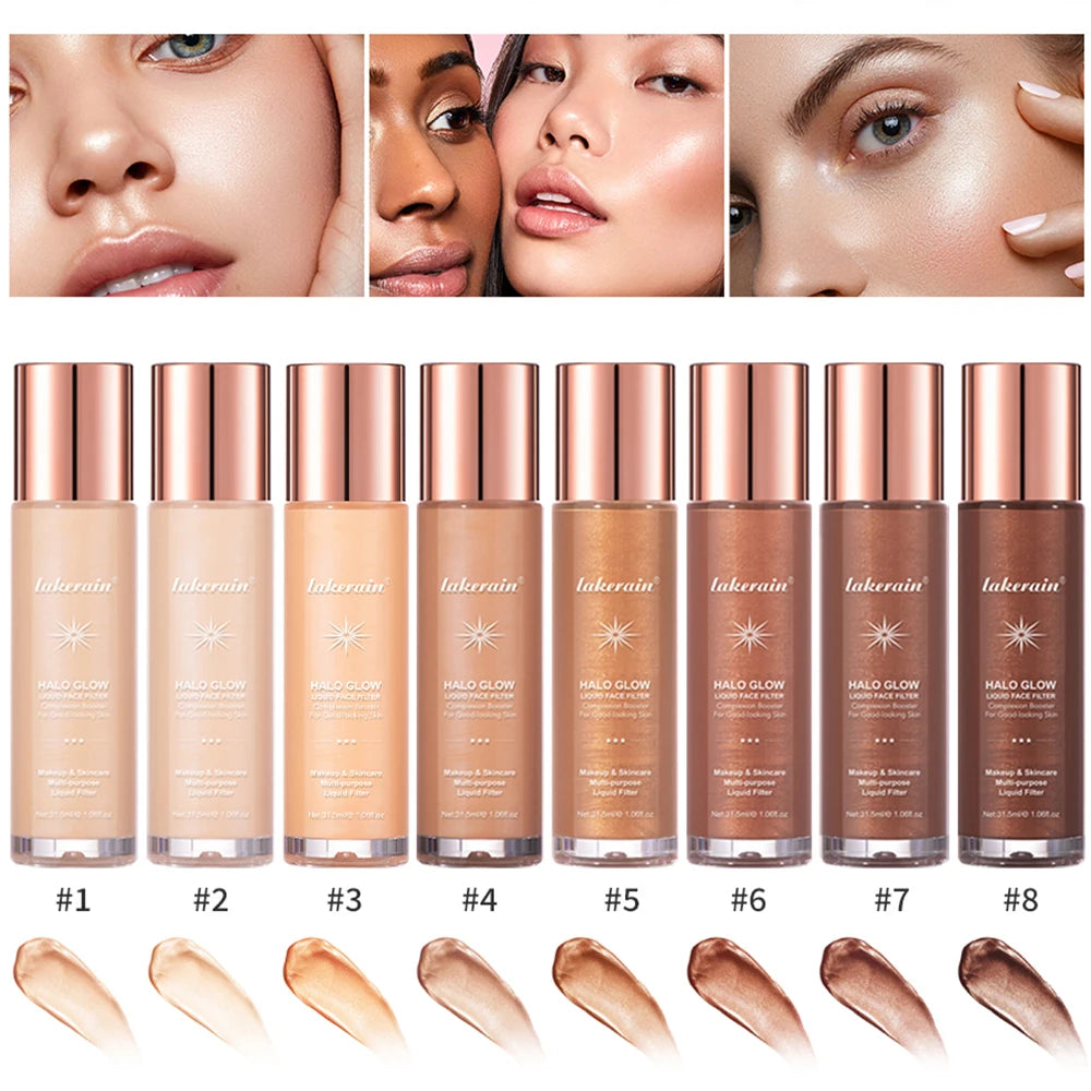 Liquid Glow Face Filter Highlighter for Dewy Skin - 1