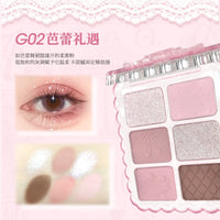 6-Color Matte and Shimmer Eyeshadow Palette