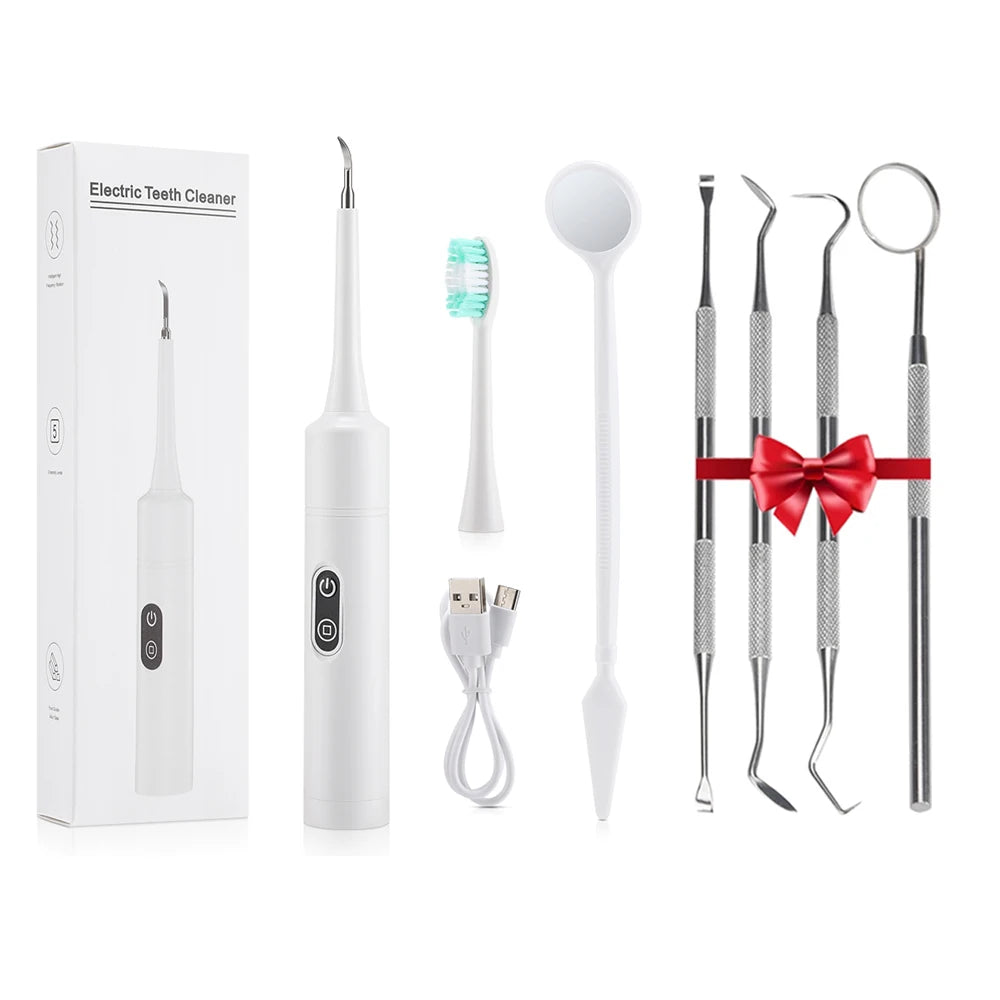 2-in-1 Electric Sonic Tooth Cleaner and Plaque Remover - 11