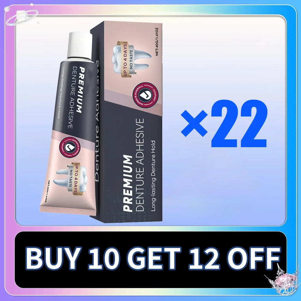 Waterproof Zinc-Free Denture Adhesive Cream - 10