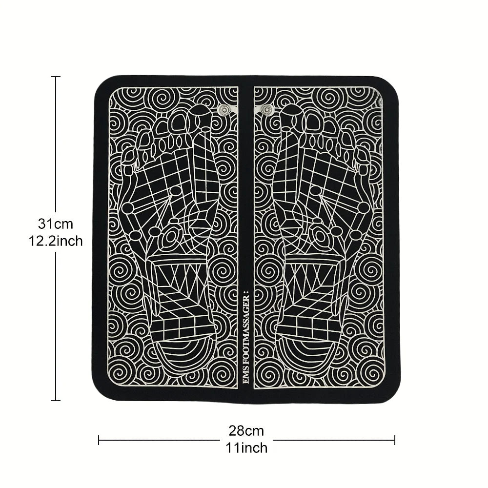 Electric EMS Foot Massage Mat for Pain Relief and Circulation - 12