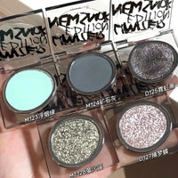 Single Color Matte and Glitter Highlighter Blush Palette