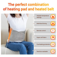 Electric Heated Waist and Back Support Belt