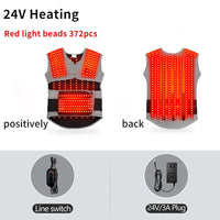Red Light Heated Body Support Massage Wrap