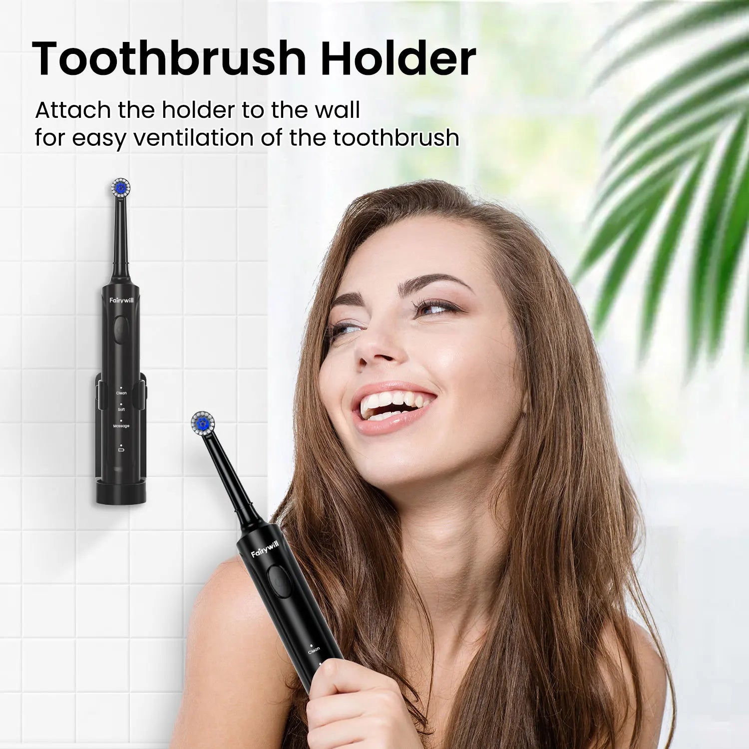 Rechargeable Electric Toothbrush with 4 Replacement Heads - 14