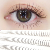 V-Shape Natural Lower Eyelash Clusters for Manga Eye Look