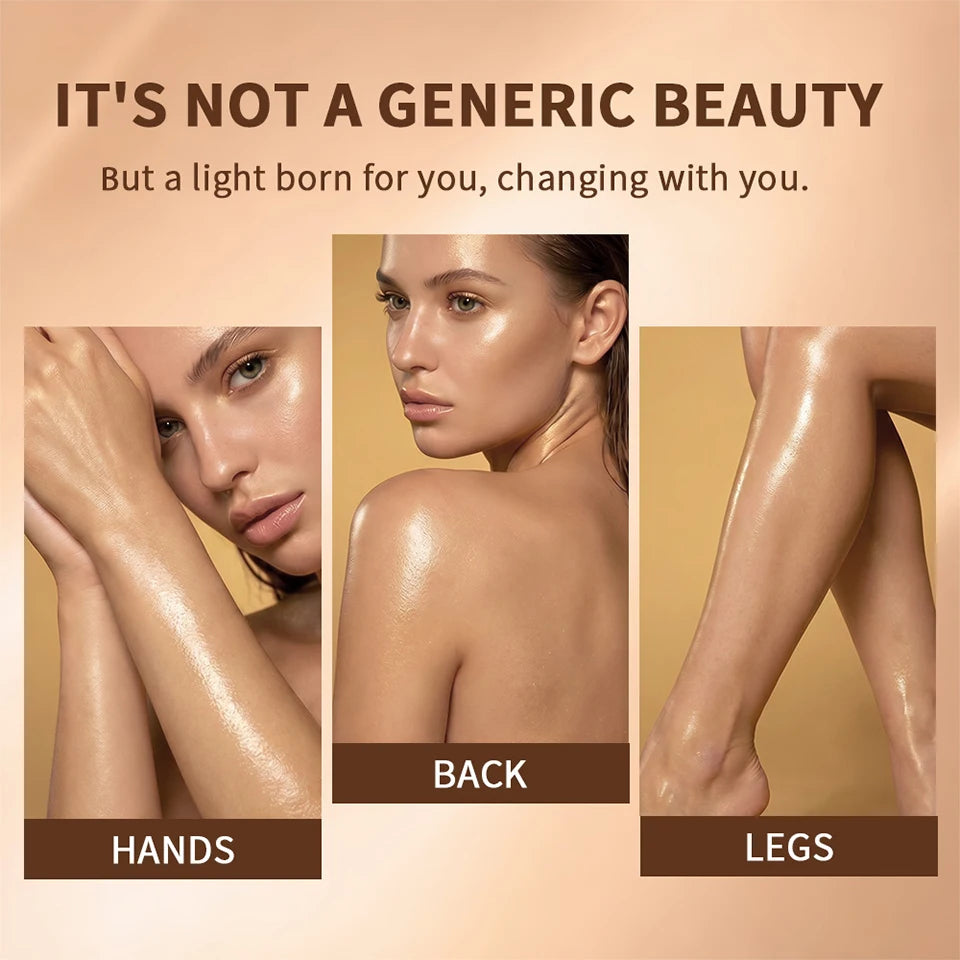 Shimmering Body Glow Oil for Radiant Sun-Kissed Skin - 8