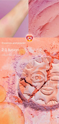 Emotional Shimmer Pressed Powder Blush for Natural Radiant Glow