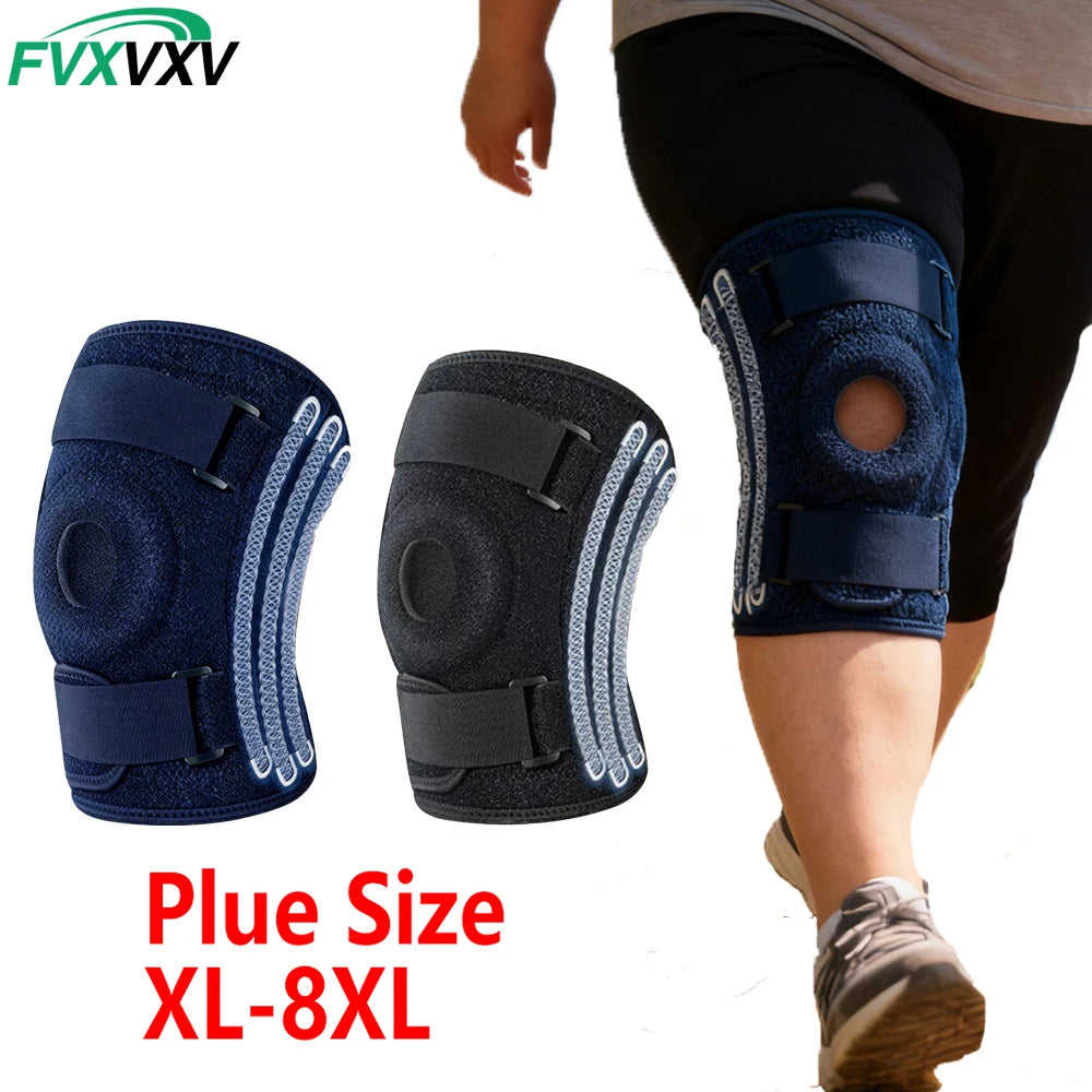 Adjustable Plus Size Knee Brace for Joint Pain Relief - 7