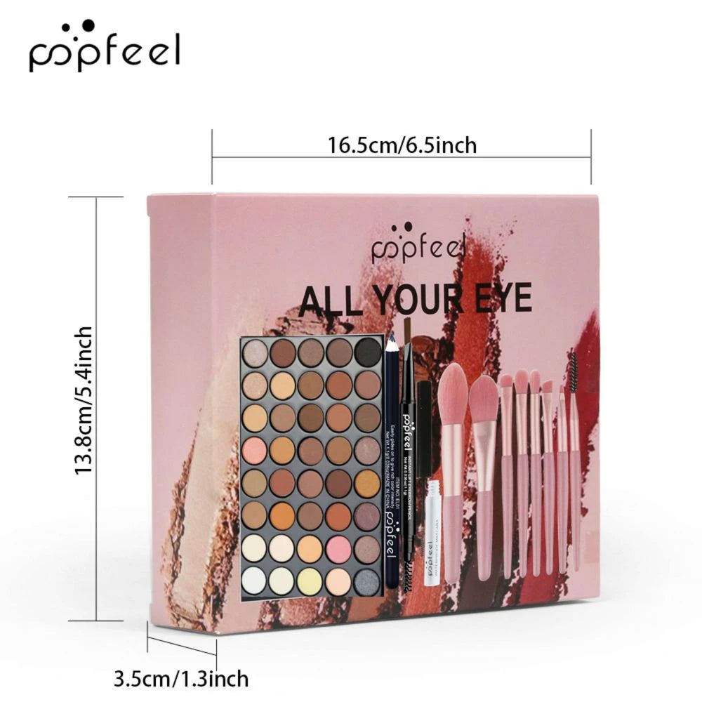 All-in-One Professional Eye Makeup Kit with Brushes - 5