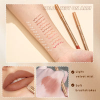 12-Color Waterproof Matte Lip Liner Pencil Set