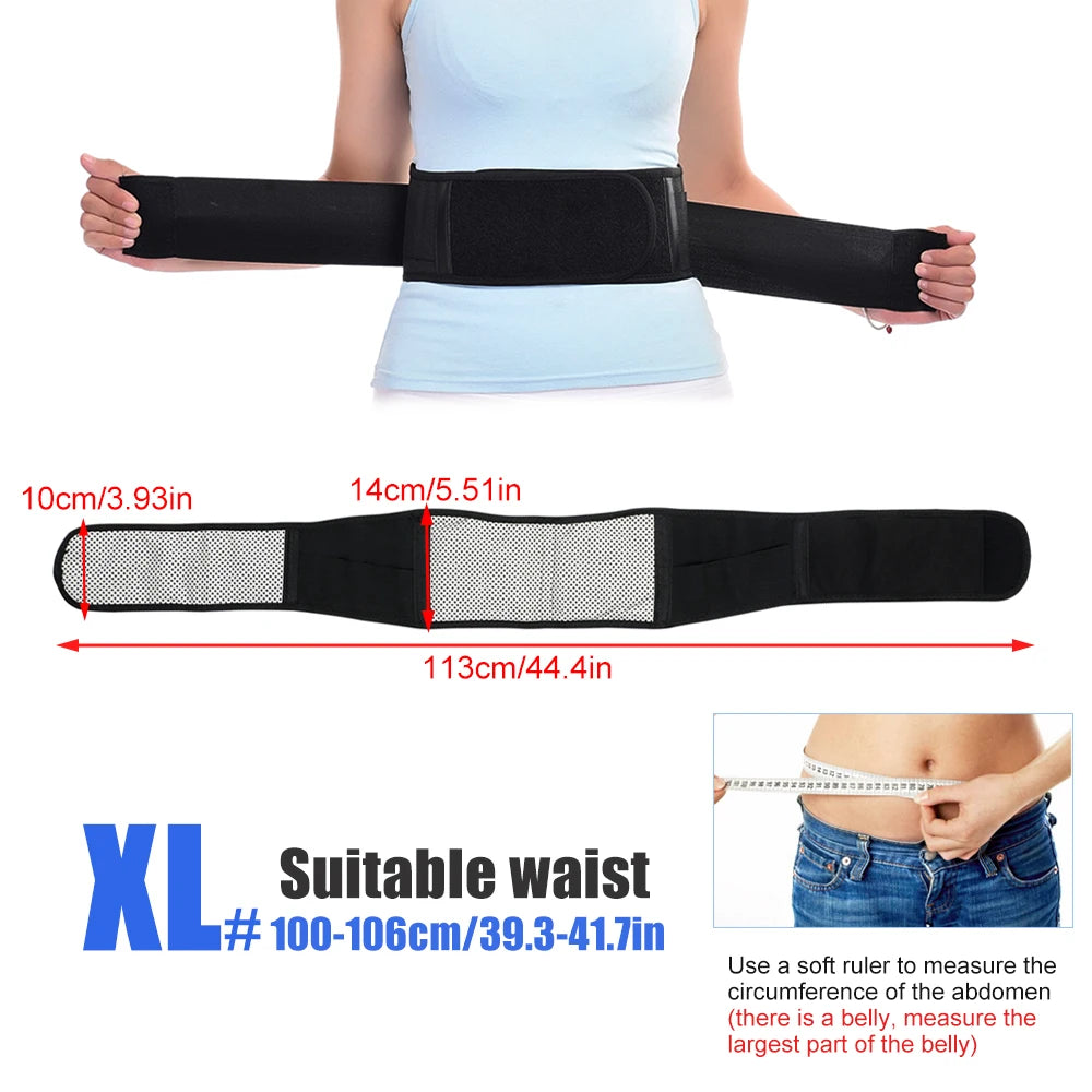 Self-Heating Magnetic Lumbar Support Belt for Back Pain Relief - 25