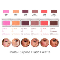 Matte Embossed Blush Palette for Natural Cheek Color