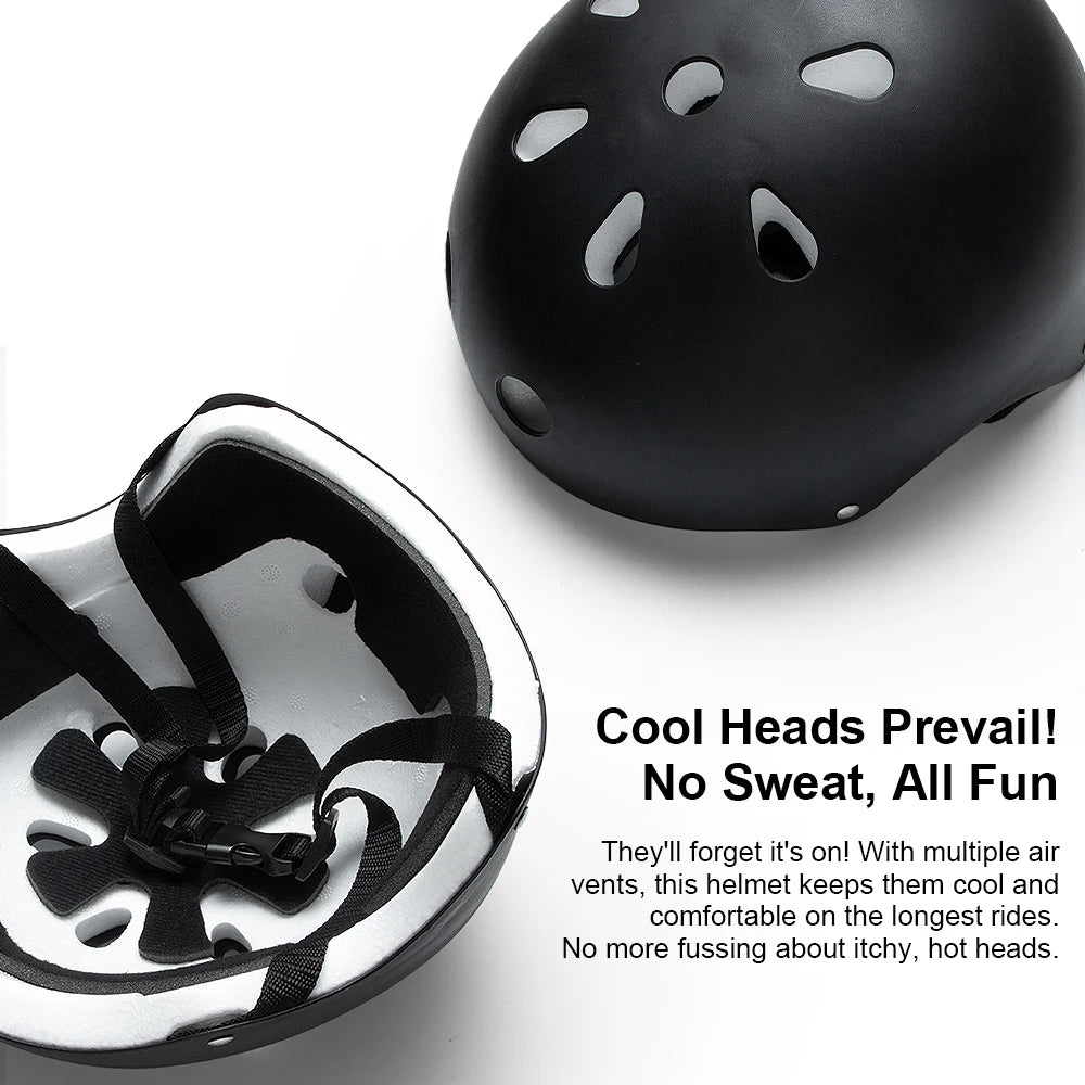 Kids Protective Helmet and Safety Gear Set - 11