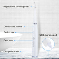 6-in-1 Ultrasonic Electric Dental Plaque and Tartar Remover
