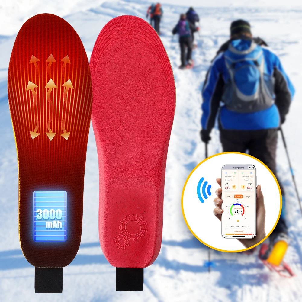 App-Controlled Rechargeable Heated Insoles for Winter - 4