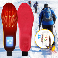 App-Controlled Rechargeable Heated Insoles for Winter