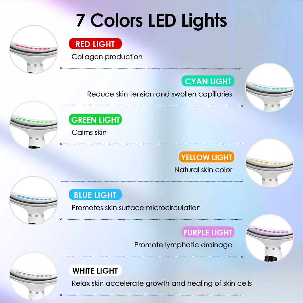 7-Color LED Neck and Face Lifting Massager - 3