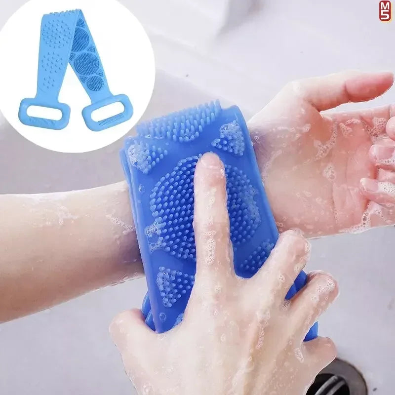 Dual-Sided Silicone Back Scrubber for Deep Exfoliation - 4