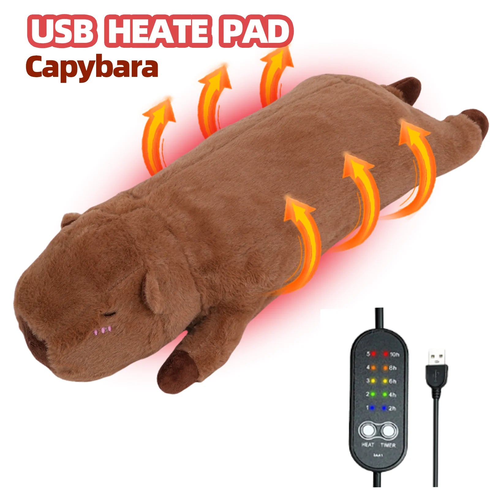Heated Capybara Plush for Period Cramp Relief - 1