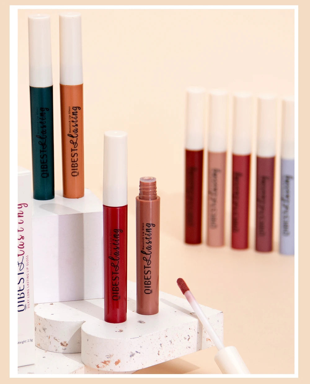 Long-Lasting Waterproof Velvet Matte Liquid Lipstick - 21
