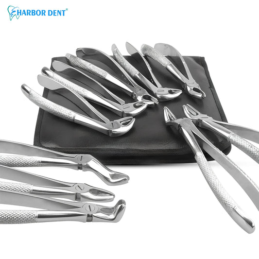 Professional Dental Extraction Forceps and Elevator Kit