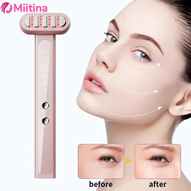 Red Light LED Facial Wand for Anti-Aging and Eye Care - 1