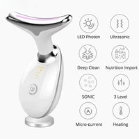 7-Color LED Neck and Face Lifting Massager