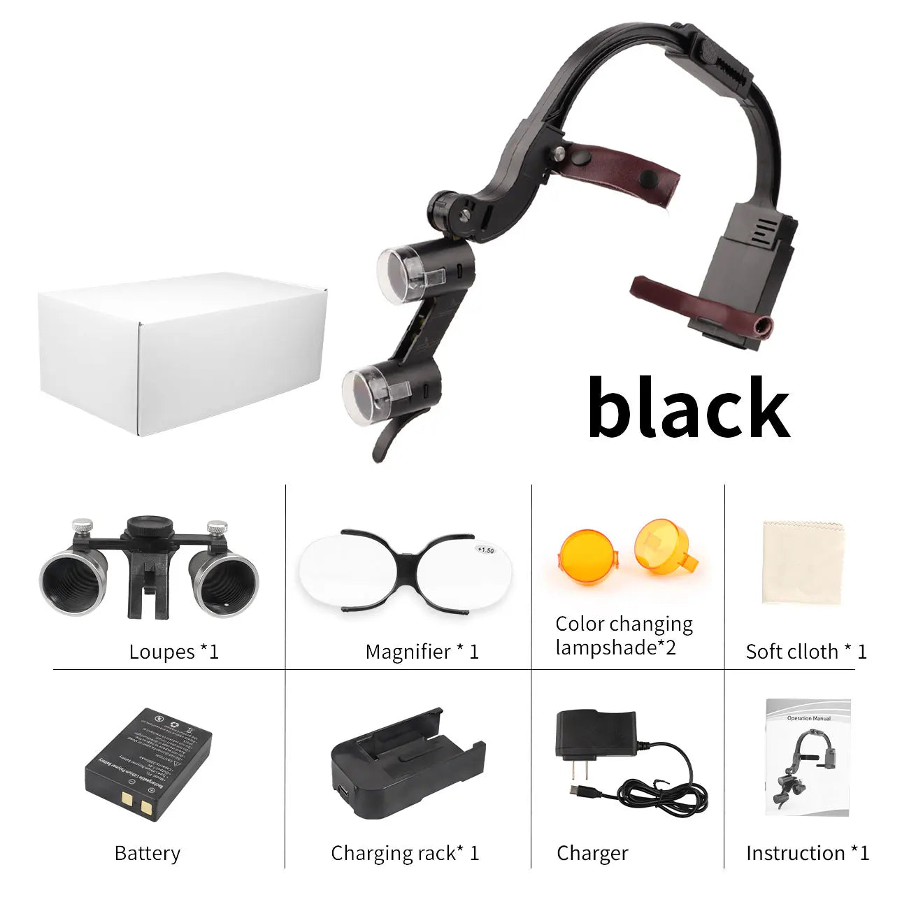 Binocular Magnifying Headlight with Dual LED for Precision Tasks - 6