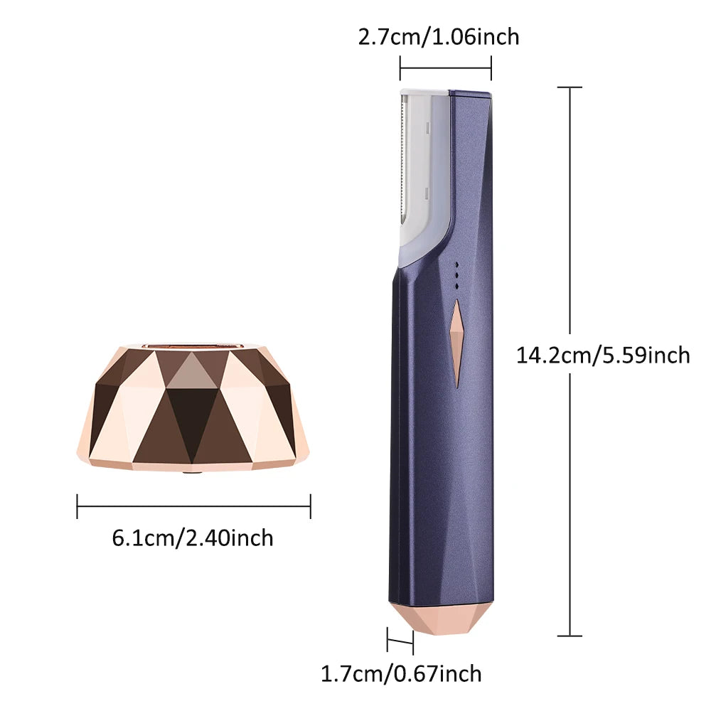 Sonic Rechargeable Facial Dermaplane Razor for Smooth Skin - 22