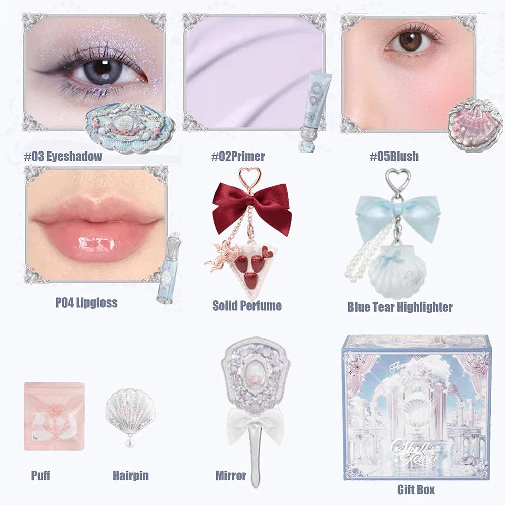 Professional Ocean-Themed Full Makeup Gift Set - 31