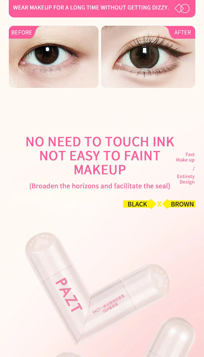 Dual-Ended Winged Eyeliner Stamp Pen for Perfect Symmetry - 10