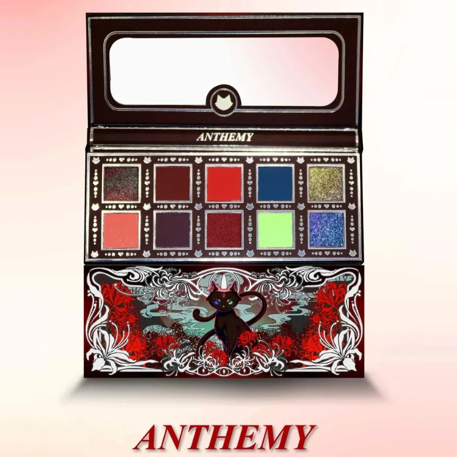 10-Color Waterproof Shimmer Eyeshadow Palette - 4