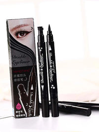 Double-Ended Waterproof Eyeliner with Decorative Stamp