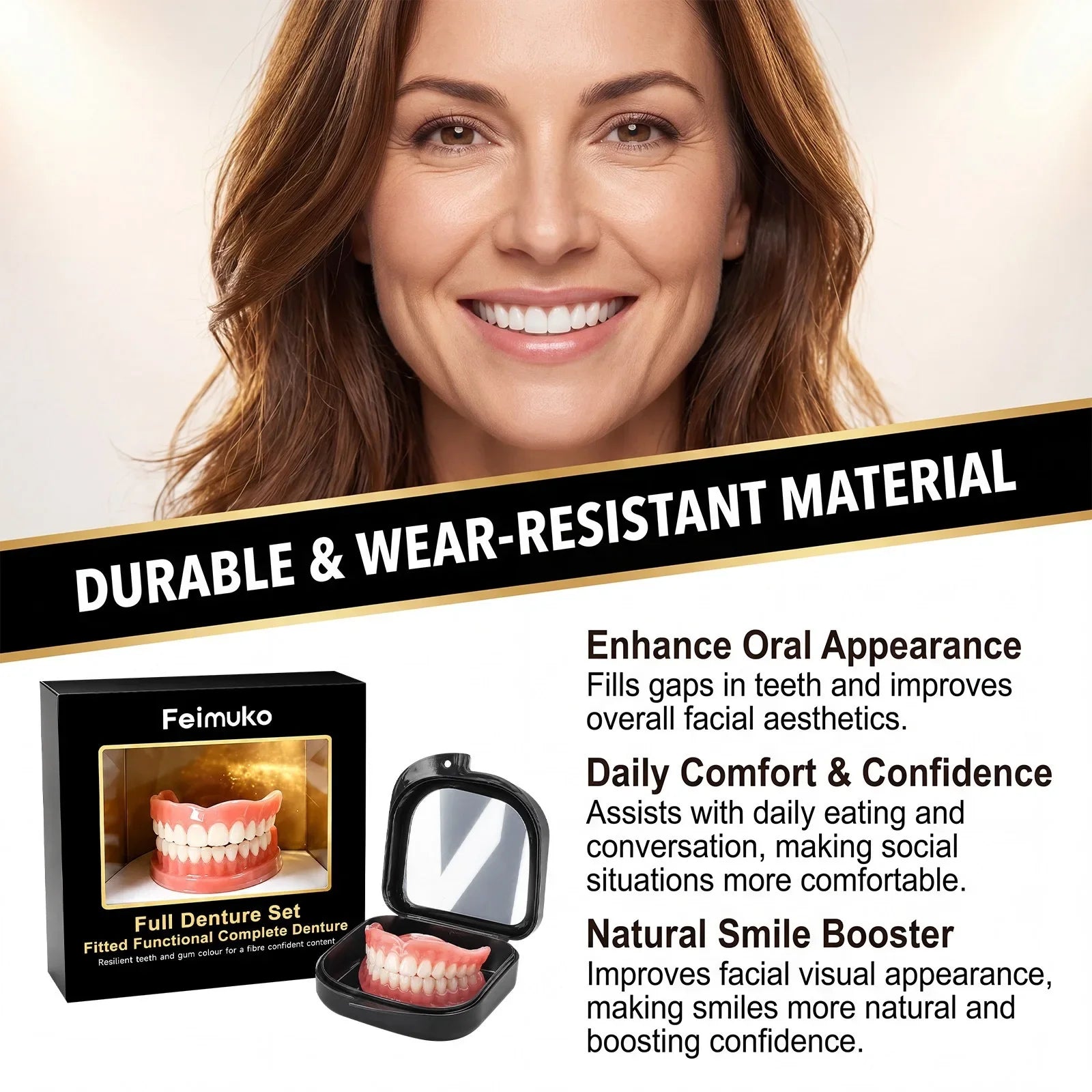 Custom Fit Silicone Dentures for Natural Smile and Comfort - 19