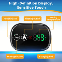 Heated Inflatable Lumbar Support Belt for Back Pain Relief