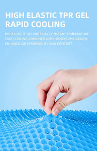 Ergonomic Honeycomb Gel Seat Cushion for Pain Relief