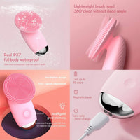 Electric Silicone Facial Cleansing Brush for Pore Cleaning