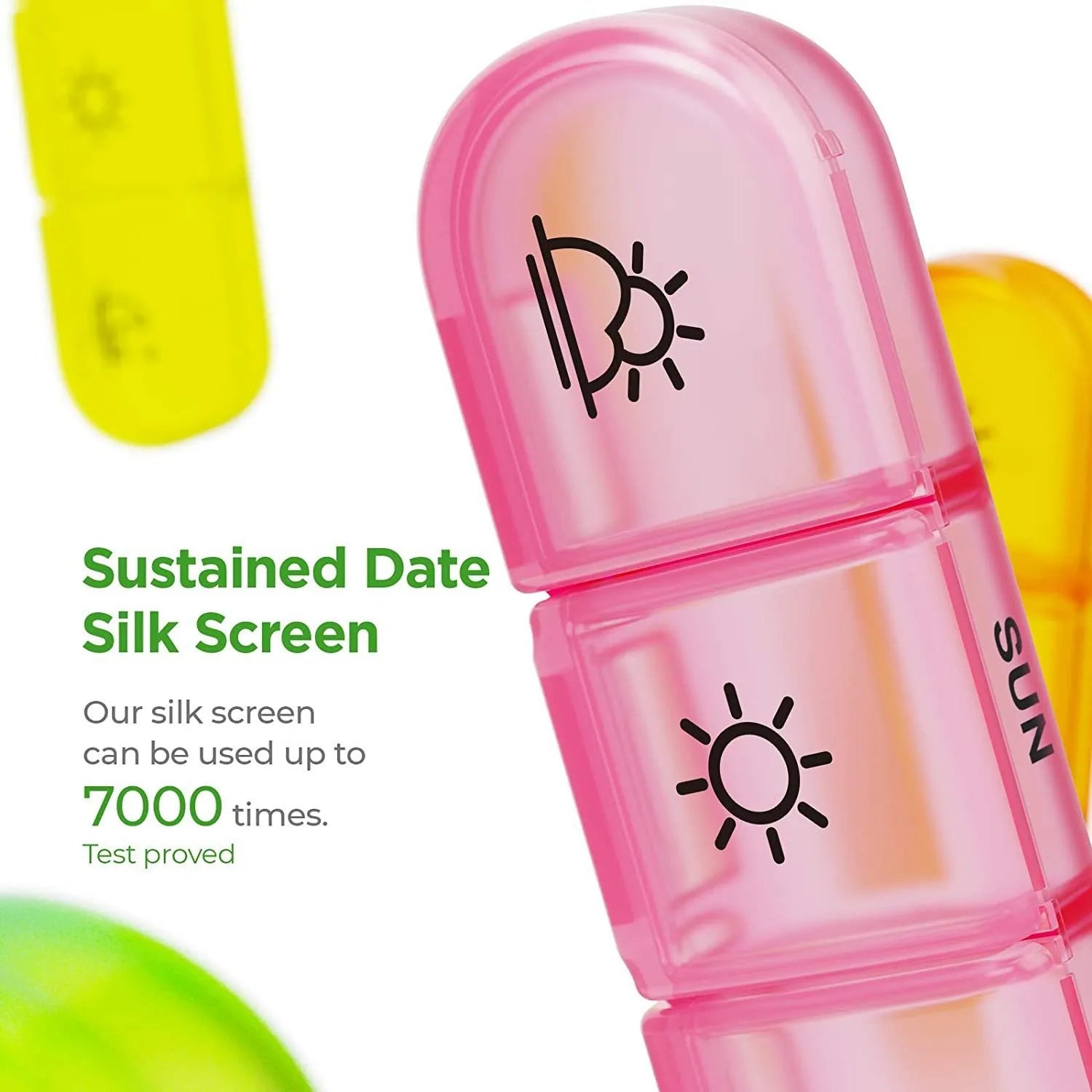 7-Day Stackable Weekly Pill Organizer for Daily Medication - 5