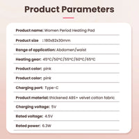 Portable Heated Massage Belt for Menstrual Cramp Relief