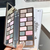 16-Color Professional Eyeshadow Palette Matte & Shimmer