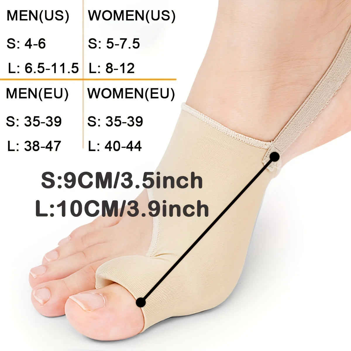 Adjustable Elastic Bunion Corrector and Toe Straightener - 2