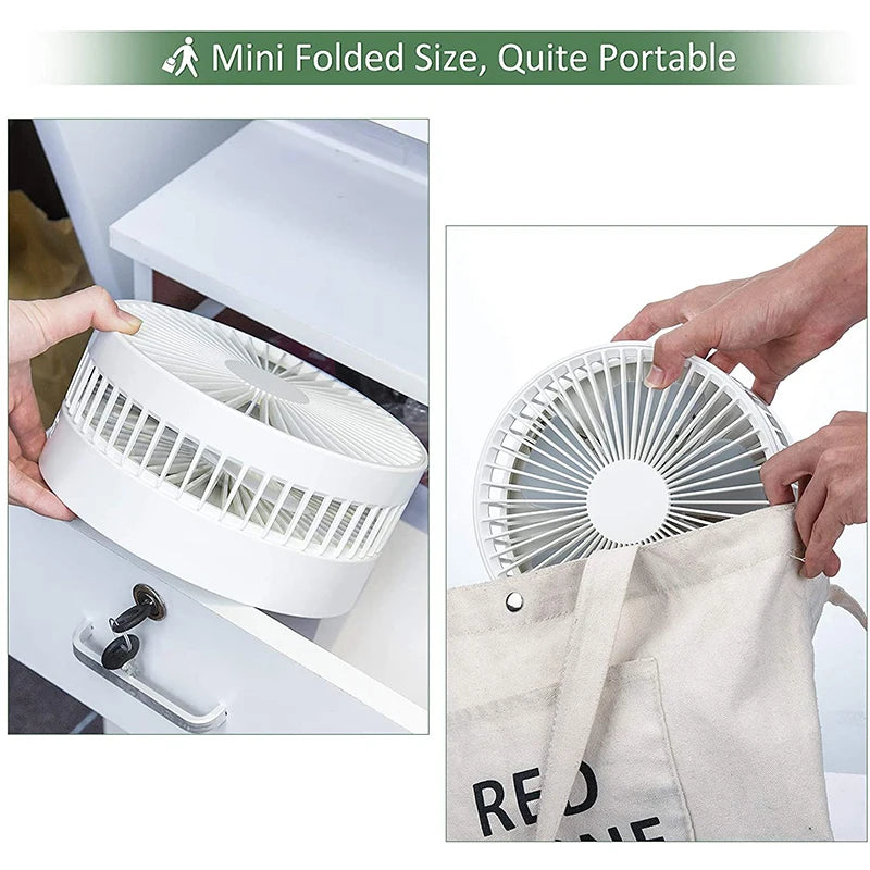 Adjustable Foldable Portable Desk Cooling Fan - 11