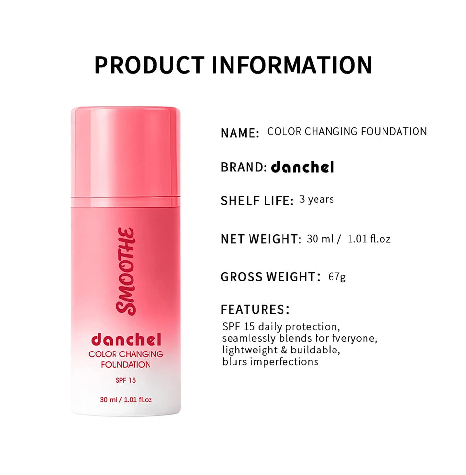 Color-Changing Foundation for Flawless Skin Tone - 18