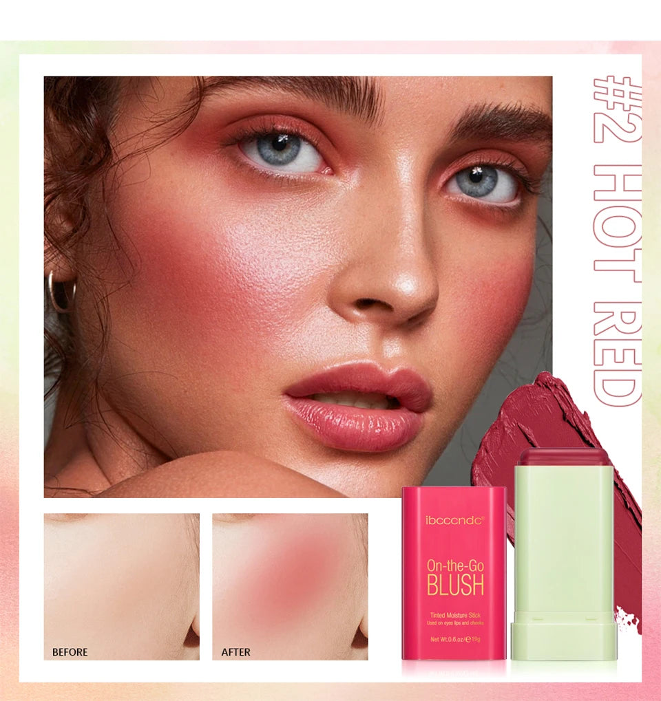 Creamy Multi-Use Tinted Blush Stick for Lips and Cheeks - 11