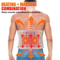 Heated Inflatable Lumbar Support Belt for Back Pain Relief