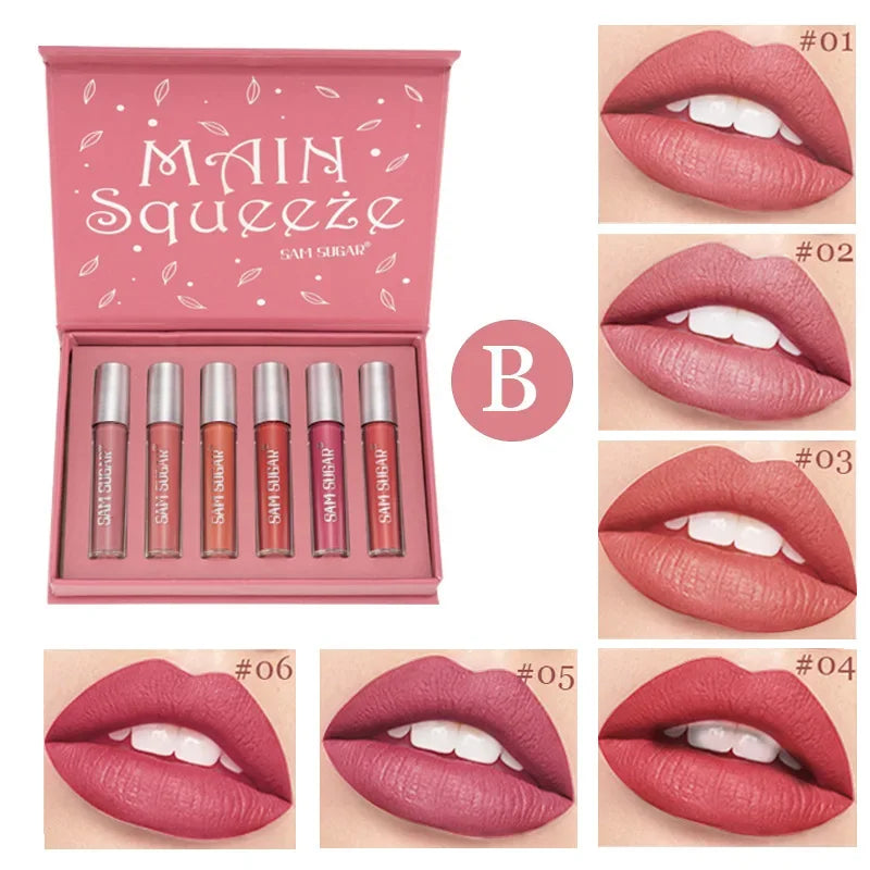 Matte Liquid Lipstick and Lip Gloss Collection Set - 33